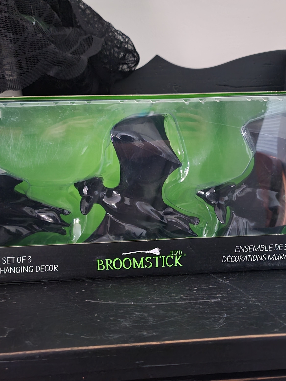 Broomstick BLVD Black Bat Hanging Décor - Set of 3